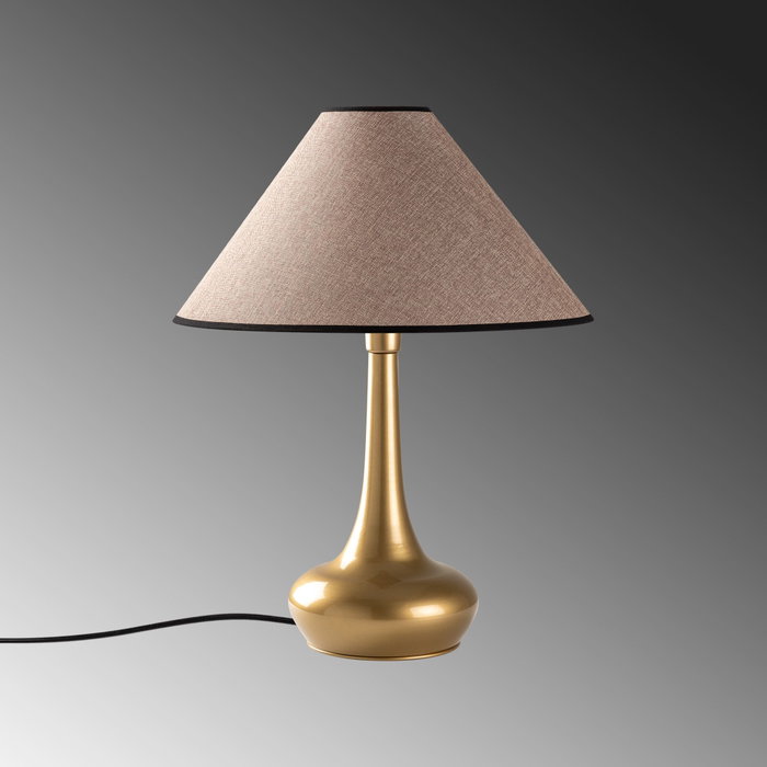 Opviq Luna - 15257 Lámpara de Mesa Dorado y Marrón Claro